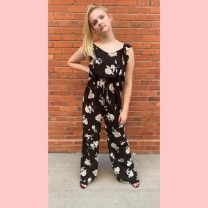 Xhilaration floral jumpsuit